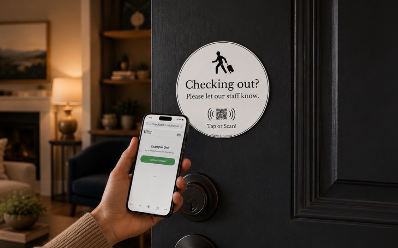 TurnClick checkout sign